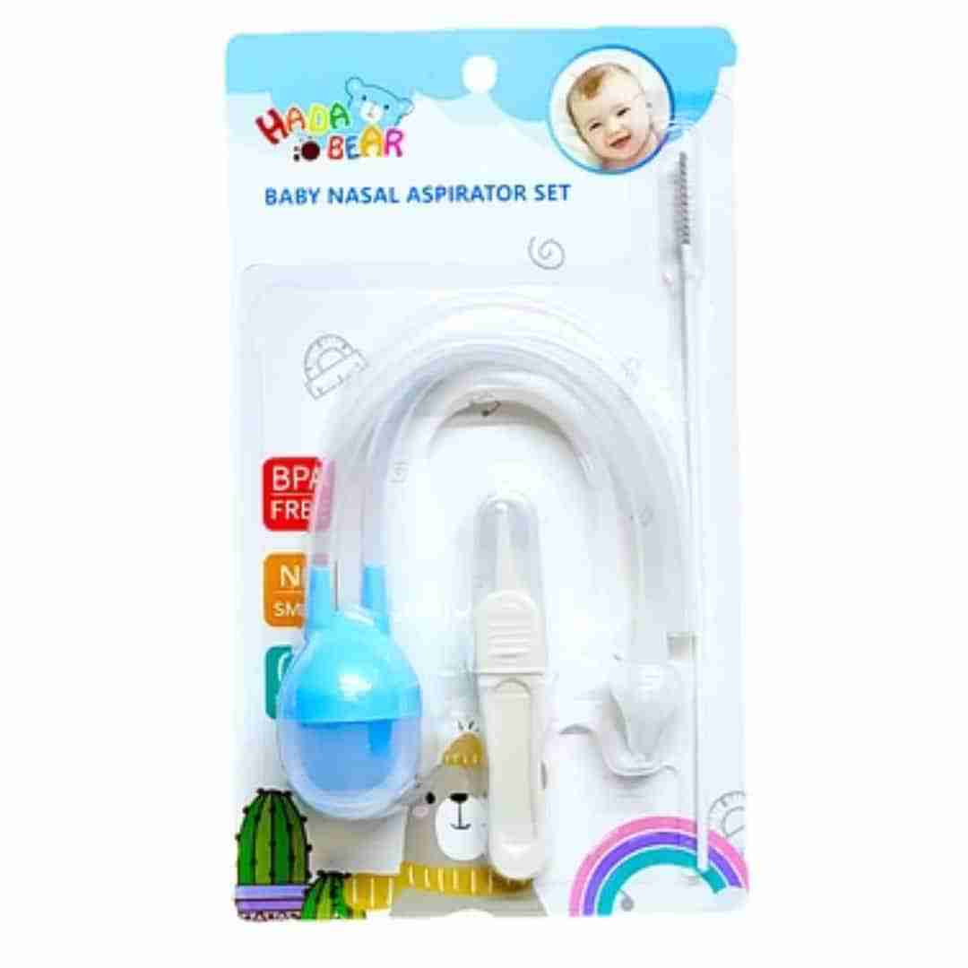 Aspirador nasal + pinza celeste