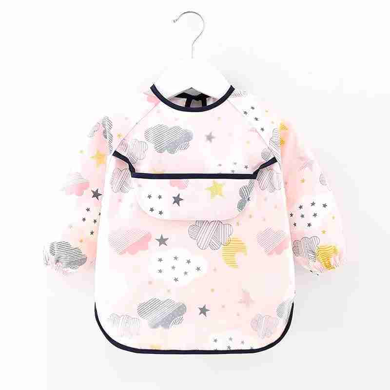 Delantal Impermeable Con Mangas Y Bolsillo Para Niños De 7-12 Años – Bata De Pintura Y Manualidades Con Gorra Incluida