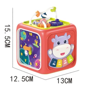 Cubo de estimulación 6 en 1 con pianito