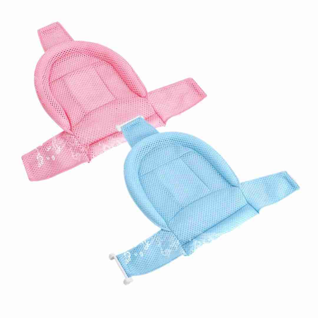 Malla para bañera celeste / rosada