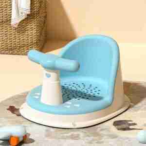 Silla para la bañera celeste
